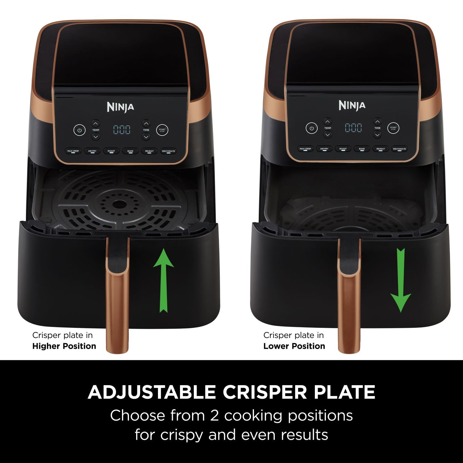 Ninja Air Fryer MAX PRO, 6.2L, Uses No Oil, Large Square Single Drawer, Roast, Bake, Air Fry